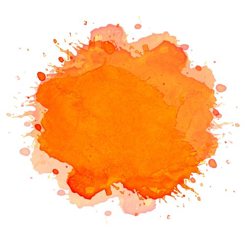 Hand draw orange splash watercolor background Hand draw orange splash watercolor background